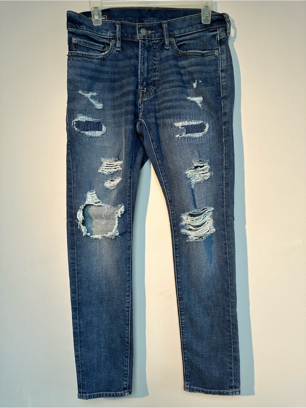 Abercrombie & Fitch Dark Blue Super Skinny Stretch Jeans